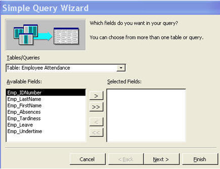 simple query wizard