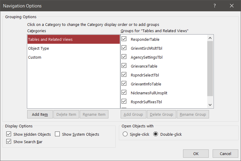 201001a db Objects Navigaion options.png