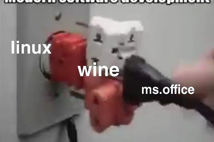 When you try to run word on Linux   follow @LinuxTechTips for more programming m ( 500 X 750 ).jpg